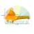 Yellow plastic tyre changer head protector type AT with dimensions