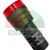 Red LED indicator lamp with buzzer AD16-22SM 220V AC for panel mounting on white background