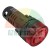 Red LED indicator light with buzzer 220V AC for panel mounting