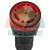 Red LED indicator lamp with acoustic buzzer AD16-22SM 220V for panel mounting