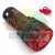Red LED panel mount indicator light with buzzer 230V AD16-22SM on a white background