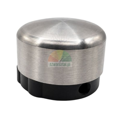 Complete vertical and horizontal mushroom actuator TYPE G made of stainless steel with black base