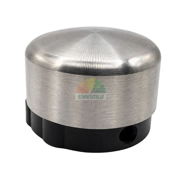 Complete vertical and horizontal mushroom actuator TYPE G made of stainless steel with black base
