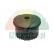 Black plastic holder for 41 mm hexagonal bar on a white background