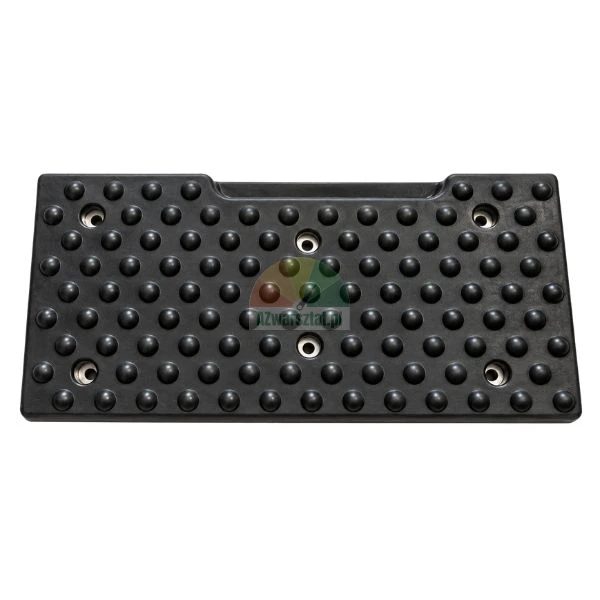 Black bead breaker rubber pad Type A for tyre changer with anti-slip studs and mounting holes