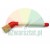 Angled tyre mounting paste brush with white handle and red trim