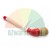 Angled tire mounting paste brush with white handle and red plastic elbow connector on white background