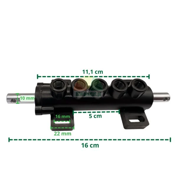 Foot pedal air control valve base Type 2 with dimensions