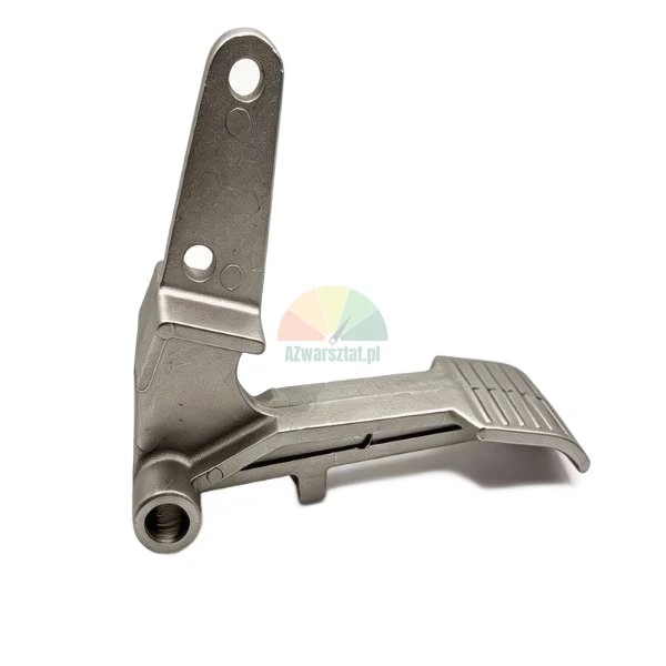 Aluminum control foot pedal for tire changer machine type A on white background
