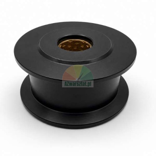 Black chain guide roller 24mm for two-post lift with brass bushing