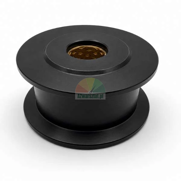 Black chain guide roller 24mm for two-post lift with brass bushing