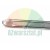 Close-up of the flat tip of a heavy-duty steel tire spoon pry bar with 32 inch size mark on white background