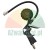 Pneumatic tire inflator gun with pressure gauge and flexible hose