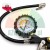 Tire inflator gun with analog pressure gauge and flexible hose