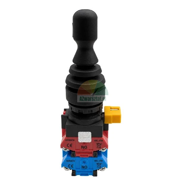 Industrial control joystick switch for truck tyre changer panel with rubber boot and contact blocks