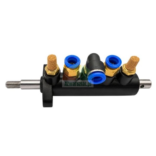 Black type C pneumatic valve distributor for tire changer with quick fittings and mufflers