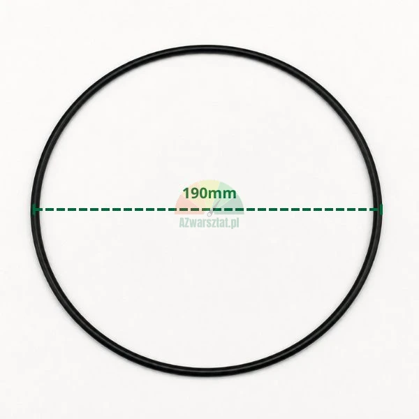 Black rubber O-ring seal for bead breaker cylinder with 190 mm diameter