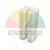 White plastic car lift sliding block measuring 7cm x 3cm x 3cm with a longitudinal groove on a white background