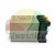 AH3-2 time relay with DIN rail mounting socket, side view showing wiring diagram on the casing.