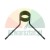 Black metal torsion spring on a white background