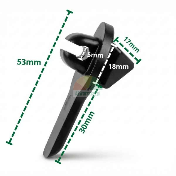 Plastic protector for tyre changer mount demount head type L with dimensions