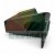 Black cast iron serrated step clamp with an oval mounting hole for machining workholding