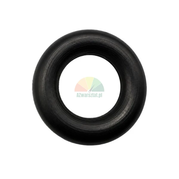 Black rubber O-ring 17x3.9 mm for valve block on white background