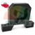 Black rubber vibration damper and suspension mounting block for agricultural machinery