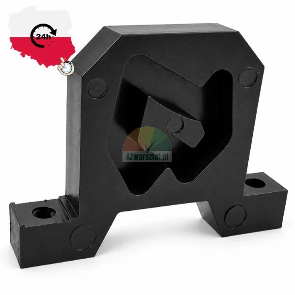 Black rubber vibration damper and suspension mounting block for agricultural machinery