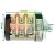White rotary cam switch 220V/380V 32A with technical dimensions shown