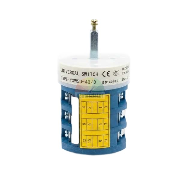 Rotary switch (380V/ 18KW/ 40A/3PH) - 1-speed assembly machine