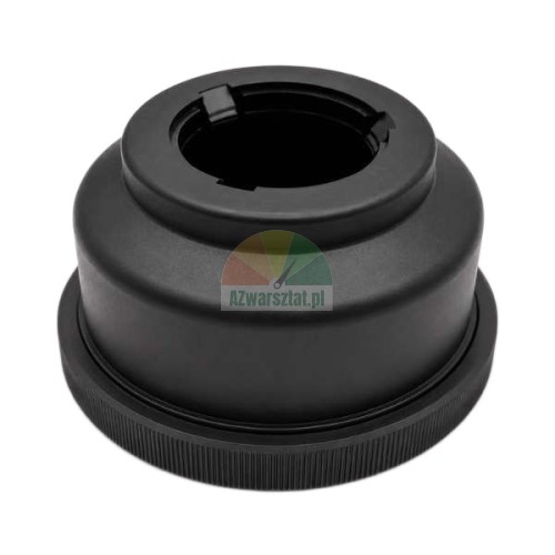 Black pressure cup adapter for wheel balancer quick release clamping nut