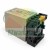 Black DIN rail screw terminal socket base with AH3-2 timer relay