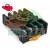 Black PF083A relay socket with screw terminals for DIN rail