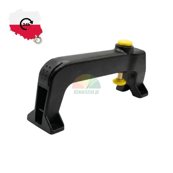 Black complete handle with valve Type B with yellow button